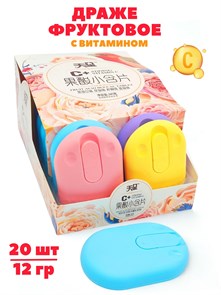 Таблетки холодок в контейнере C+ Adding Vitamin C (90092) 12 гр*1 кор х 12 бл х 20 шт 90092