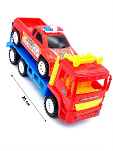 Автовоз с пожарной машиной в пакете 28 х 9 х 12 см 233-26 233-26