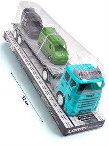 Автовоз с 2 машинами под колпаком 32 х 7,5 х 10 см K398-2 K398-2