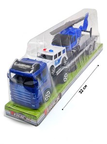 Автовоз Полиция с вертолетом и джипом под колпаком 32 х 7 х 11 см 880Q-16 880Q-16