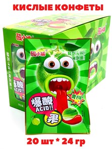 Кислые конфеты Acid Лайм (41465) 24 гр*1 кор х 12 бл х 20 шт 41465