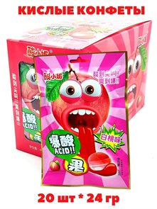Кислые конфеты Acid Персик (41472) 24 гр*1 кор х 12 бл х 20 шт 41472