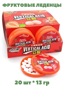 Кислые фруктовые леденцы Happy monkey Клубника (1099) 13 гр*1 кор х 15 бл х 20 шт 1099