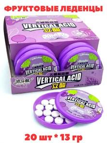 Кислые фруктовые леденцы Happy monkey Виноград (1129) 13 гр*1 кор х 15 бл х 20 шт 1129