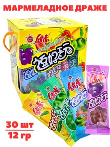 Драже мармеладное Youka в желтой коробочке (6149) 13 гр*1 кор х 24 бл х 30 шт 6149