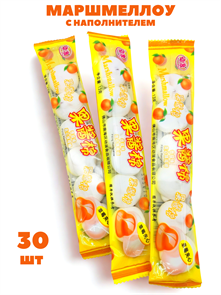 Маршмеллоу с наполнителем (6 шт) Апельсин (3108) 13 гр*1 кор х 24 упак х 30 шт 3108