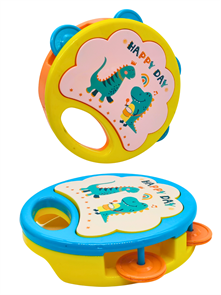 Бубен Веселые динозаврики в пакете 16 см 8838-9 8838-9