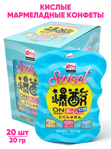 Кислые мармеладные конфеты Sweet Pansenpai (0366) 20 гр*1 кор х 12 бл х 20 шт 0366