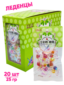 Конфеты леденцы Оригами Журавль Xikezhuangyuan (00366) 25 гр*1 кор х 12 бл х 20 шт 00366