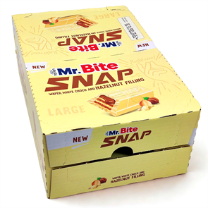 Вафля Mr.Bite SNAP (Toren) с Ореховым кремом в шоколаде (TN744) 35 гр*6 бл*24 шт TN744