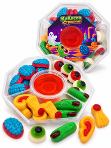 Мармелад жевательный GUMMY BOX КиКисло Страшные ассорти (BOX38260) 340 гр*1 кор х 12 конт*1 шт BOX38260