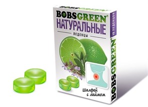 Леденцы BOBSGREEN Шалфей с лаймом (BG-1-3) 32 гр*6 бл*16 шт BG-1-3