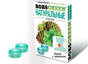 Леденцы BOBSGREEN Пихта с ментолом (BG-1-1) 32 гр*6 бл*16 шт BG-1-1