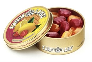 Леденцы фруктовые Candy Lane Мёд - лимон и малина ж/б (CL-1-7) 200 гр*4 бл*6 шт CL-1-7