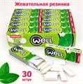 Жевательная резинка WELL подушечки без сахара Мята (0061) 13,2 гр*1 кор х 20 бл х 30 шт 0061 - фото 15195