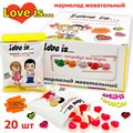 Мармелад жевательный LOVE IS ЛОВИС ЖуйМиксик со вкусом Вишня - лимон (708480) 20 гр*8 бл*20 шт 708480 - фото 18223