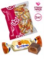 Конфеты Томленки 1 кг шоколадные карамельной начинкой и желе (62 шт/16,5 гр) 1 кор х 5 пак*1 шт 74-52/ 19675 - фото 18649