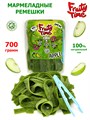Мармелад жев. Fruity Time в обсыпке со вкусом Зеленого яблока Ремешки 700 гр*1 кор х 6 бл*1 шт 227 700 / 4803 - фото 19086