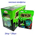 Кислые конфеты Зомби He He Яблоко (41038) 24 гр*1 кор х 12 бл х 20 шт 41038 - фото 20007