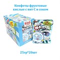Конфеты фруктовые кислые с вит С и соком  YiMuBai  (3346) 25 гр*1 кор х 12 бл х 20 шт 3346 - фото 20112