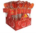 Карамель леденцовая на палочке Сердечко (Сибирский петушок) шоу-бокс (К-003) 14 гр*1 бл*30 шт K-003/шк441967520 - фото 20189