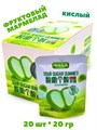 Кислый фруктовый мармелад Huitongshifin Яблоко (5832) 20 гр*1 кор х 12 бл х 20 шт 5832 - фото 21186
