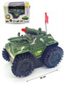 Машина - перевертыш Танк (на батарейках) в коробке 12 х 8 х 9 см  156 156 - фото 21464