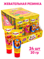 Жевательная резинка Бабл паста Три кота ассорти (Канди Клаб) (GUM107) 20 гр*12 бл*24 шт GUM107
