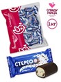 Конфеты Стерео 1 кг молочная начинка с хрустящими шариками в карамели (48 шт/21 гр) 1 кор х 5 пак 74-36/18043