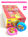 Жевательная резинка Super Roll tattoo XXL татуировкой ассорти (GUM110) 19 гр*12 бл*24 шт GUM110