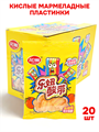 Кислые фруктовые мармеладные пластинки Lechao Апельсин (25037) 26 гр*1 кор х 12 бл х 20 шт 25037