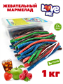 Мармелад LOVE ME PENCIL кислые карандаши в посыпке Ассорти из 4 вкусов(AF0008) 1 кг*1 кор*12 бл*1 шт AF0008